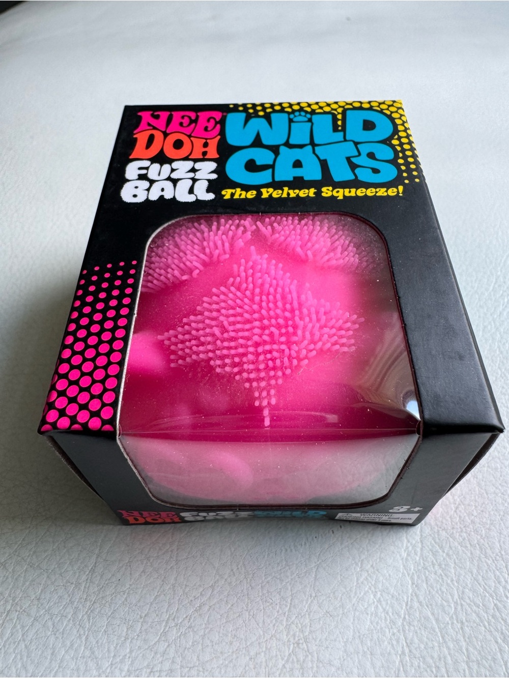 ๐ RARE NeeDoh Wild Cat Fuzz Ball Pink Heart Squishy Squeeze NEW SHIPS TODAY! - Picture 2 of 10